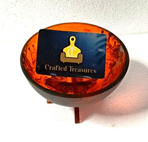 Bol de service en résine de style luxueux avec motif tortue, personnalisé pour fruits secs, crème glacée et desserts, décoration d'intérieur, mini bol de service - Product Image 5