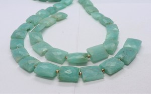 Cuentas de Amazonita Natural Facetadas en Forma de Cuadrado, Plano, Cubo y Rectángulo, Cuentas de Piedras Preciosas de 10 Pulgadas, Proveedor de Cuentas de Amazonita - Product Image 2