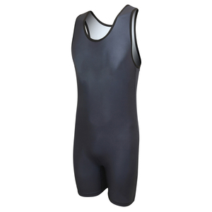 Combinaison de lutte unisexe rouge en polyester extensible, respirante, à séchage rapide, pour l'entraînement sportif et les performances athlétiques - Product Image 2