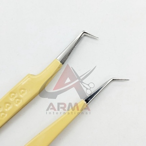 แหนบต่อขนตาแบบแยกส่วน 90 องศา ดีไซน์ CNC ตามสั่ง ผลิตจากสแตนเลสอย่างยั่งยืน อุปกรณ์เสริมความงามสำหรับขนตา - Product Image 4