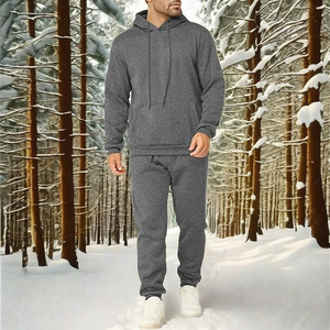 Men Tracksuits Piece Casual Long Sleeve Sweatsuits Athletic Hoodie and Sweatpants Set <b>Jogging</b> <b>Suit</b> - Product Image 1