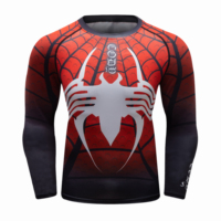 ZYREX WEARS T-shirt de compression à manches courtes pour homme, respirant, antibactérien, en Spandex/Nylon 160g, avec logo/couleur personnalisés par sublimation