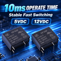 Relais de puissance PCB HF46F 5-HS1T 12-HS1T 5V 12V 5A 250VAC SPST normalement ouvert pour contrôle électrique d'appareils électroménagers – Vente en gros