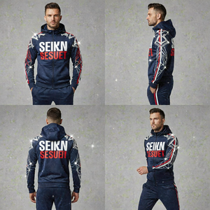 Mens Thermal Tracksuit Hoodie And <b>Pants</b> Set Cold Weather Training Outfit Warm Sportswear Winter Jogging Suit - Product Image 3