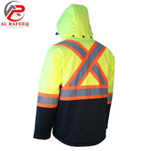 Chaqueta Softshell de Alta Visibilidad y Calidad Superior, Impermeable, de Poliéster, Ropa de Trabajo de Seguridad con Logotipo Personalizable 2026 para Hombre, Corte Ajustado - Product Image 4