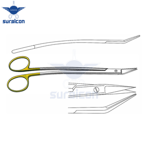 Ciseaux chirurgicaux Dean Gum Scissors 17 cm / 6-3/4 pouces, tranchants, à bord de coupe en forme de S, avec inserts en carbure de tungstène TC GOLD - Product Image 4