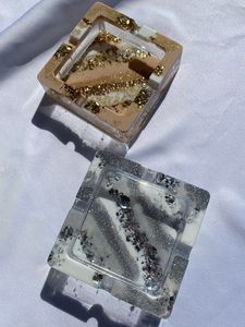 Premium Handmade Resin Ashtray With Artistic Ocean Wave Design For Luxury Home Decoration Accessories - Product Image 5