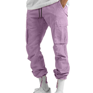 Custom Men Cargo Pants Wholesale Durable Multi Pocket Workwear <b>Trousers</b> <b>Elastic</b> <b>Waist</b> OEM ODM Apparel Manufacturing Supplier - Product Image 4