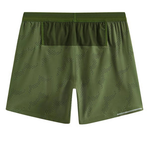 Shorts de tennis pour hommes en polyester de haute qualité, légers, à taille élastique avec cordon de serrage, extensibles, respirants et à séchage rapide - Product Image 2