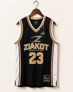 Wholesale Direct Ziakot Industry Custom Black White Pinstripe White-Gray Authentic Basketball Jersey - Product Image 2