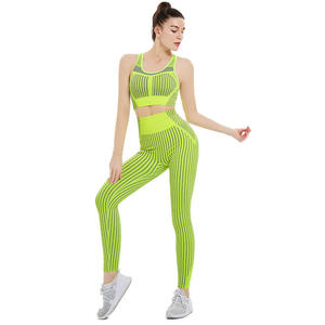 <b>Red</b> Solid 2 Piece Yoga Set Full Length Leggings <b>Crop</b> <b>Top</b> Mid Waist Heat-Transfer Printed Elastic Breathable Wrinkle Resistant - Product Image 5