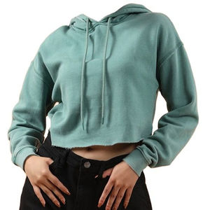 Sudaderas con Capucha y Cuello Redondo 100% Algodón para Unisex, Nuevo Diseño Corto con Bolsillo, Transpirable, de Secado Rápido, para la Temporada de Invierno - Product Image 1