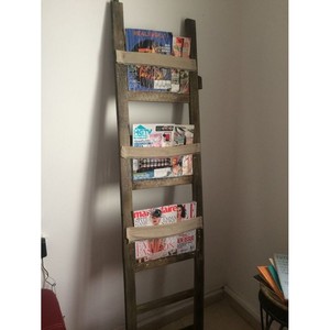 Wholesale Sheesham Wood Vintage <b>Ladder</b> Magazine Holder - Unique Design - Product Image 3
