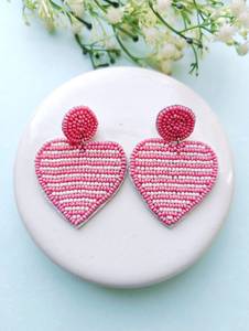 ต่างหูห้อยประดับลูกปัดโลหะผสมสังกะสีงานแฮนด์เมด FAIZA CRAFT สำหรับผู้หญิงและเด็กผู้หญิง เครื่องประดับแฟชั่นสไตล์อินเดีย ดีไซน์เก๋ไก๋ทันสมัย - Product Image 1