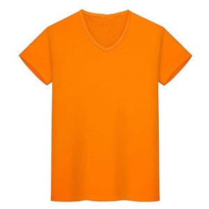 T-shirt pour homme à col en V, coupe ajustée, coton léger, coupe moderne, tee-shirt décontracté, toucher doux et confortable, vêtements de mode américaine pour tous les jours - Product Image 1