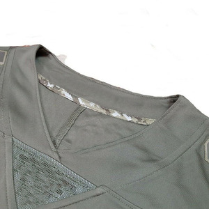 Maillot de football athlétique pour hommes, maille respirante, manches courtes, haut de sport, tenue décontractée confortable et durable pour l'entraînement et les fans - Product Image 5
