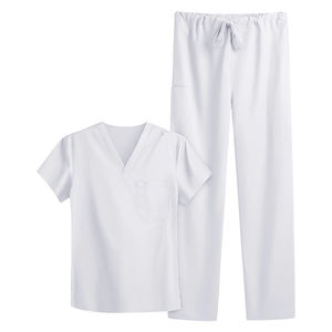 Tenue médicale professionnelle unisexe à manches courtes, ensemble pantalon jogger, avec coutures durables et détection d'aiguilles écologique - Product Image 6