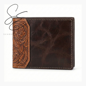 Genuine Leather Bifold Wallet for Men Handmade Tooled Leather Wallet Vintage <b>Slim</b> <b>Card</b> <b>Holder</b> RFID Minimalist Wallet Custom Logo - Product Image 1