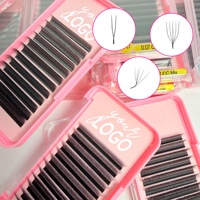 Extensions de cils individuelles en fibre PBT coréenne YY 0.07 MIX, faux cils naturels, doux, légers, mats, extensions de cils YY