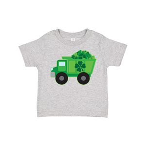 Camiseta de manga corta para niños con estampado de camión Clover, cuello redondo informal, diseño de dibujos animados, de Bangladesh Apparels - Product Image 5