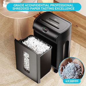 Trituratore a croce Ultra silenzioso a 15 fogli 4.76 galloni resistente per la casa e l'ufficio brandelli di carta/CD/scheda - Product Image 3