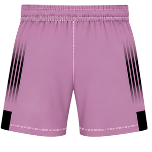 Ensemble de rugby noir lavande clair, maillot à manches courtes et col rond avec short assorti, respirant, pour l'entraînement d'équipe et les performances sportives - Product Image 6