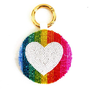 Decorative Classic Seed Beads Embroidery Washable <b>Keychain</b> Charms Handmade Premium Eco-Friendly Beaded Styling - Product Image 3