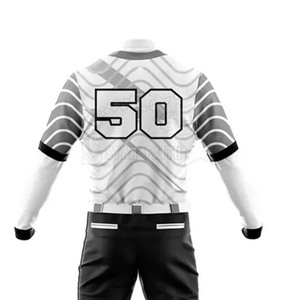 Uniformes de baseball en polyester respirant à vendre en gros, logo personnalisé imprimé, service OEM de haute qualité - Product Image 4