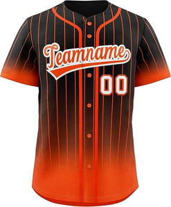 Customizable <b>Baseball</b> Jersey Mens Short Sleeve Striped Teal Breathable Polyester Uniform Teamname Front Print Sublimated - Product Image 5