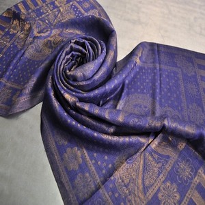 Fine <b>Wool</b> Zari Self Stole High Quality Luxury Scarves jacquard weave scarf - Product Image 1