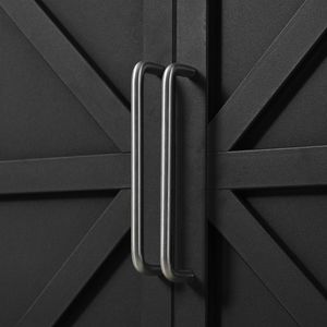 Gabinete de almacenamiento portátil para fregadero de cocina Modular Móvil para exteriores, negro mate, para jardín, patio o patio trasero - Product Image 2