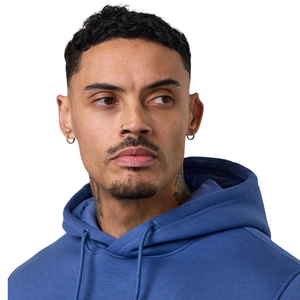 <b>Mens</b> <b>Navy</b> Fleece Hooded Tracksuit Casual Athletic Gymwear <b>Jogger</b> Set Streetwear Winter Fashion Sports Activewear Hoodie - Product Image 3