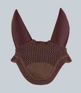 Custom logo horse ear bonnet premium lightweight breathable crochet washable <b>fly</b> veil equestrian riding horse accessory - Product Image 1