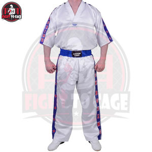 ชุดยูนิฟอร์มฟรีสไตล์แบบสั่งทำพิเศษ ดีไซน์คอวี คุณภาพดีที่สุด สำหรับฝึกซ้อมและการแข่งขันศิลปะการต่อสู้ฟรีสไตล์ - Product Image 3