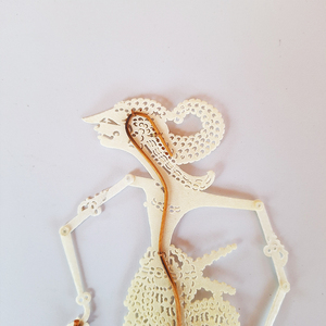 Handcrafted Indonesian Leather Wayang Kulit Shadow Puppet Raden Sadewa Traditional Cultural Wall <b>Decor</b> <b>Accent</b> Craft Ornament - Product Image 2