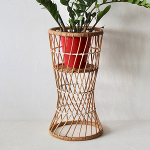 Supports de pots de fleurs en rotin pour la présentation en magasin et à domicile, ensemble de paniers porte-plantes sur pied - Product Image 6