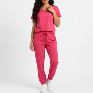 Woven Nurse <b>Scrubs</b> <b>Set</b> Unisex Medical Workwear for Hospital Staff and Daily Wear Comfortable High Quality <b>Scrub</b> Suits - Product Image 2
