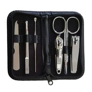 Luxurious Classic Stainless Steel 10 in 1 Professional <b>Nail</b> <b>Kit</b> Clipper Scissor File Single Spring Portable Case for Manicure - Product Image 1