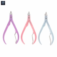 Coupe-ongles professionnels de luxe en acier inoxydable 12,5 mm à mâchoires biseautées, lame incurvée, pointe affûtée, coffret cadeau pour outils de manucure des doigts