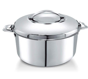 Stainless Steel <b>Casserole</b> <b>Casserole</b> with Lid Double Walled & Insulated <b>Hot</b> <b>Pot</b> for <b>Roti</b> From Indian Supplier - Product Image 3