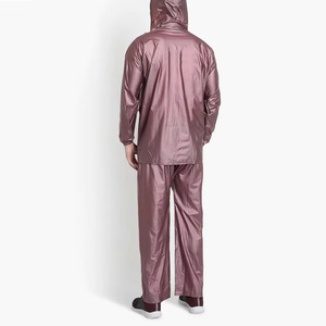 Ensemble de survêtement unisexe à capuche coupe-vent deux pièces, hiver, imprimé uni, imperméable, respirant, en nylon écologique, grandes tailles - Product Image 2