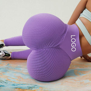 Leggings de yoga pour femmes, personnalisés avec logo, sexy, fitness, anti-cellulite, taille haute, longueur intégrale, séchage rapide, en nylon, pour hommes - Product Image 2