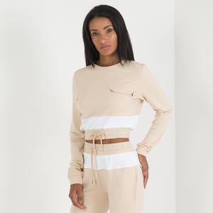 Sudadera Corta de Alta Calidad al por Mayor de 360 g para Mujer, Diseño Único, Tendencia Actual, Transpirable, Dos Colores - Product Image 1