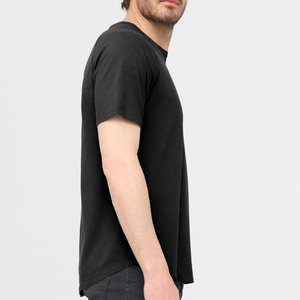 Camiseta de 300 g/m² para hombre, 100% algodón, cuello acanalado, oversize, hombros caídos, estilo streetwear, lisa, de alto gramaje - Product Image 4