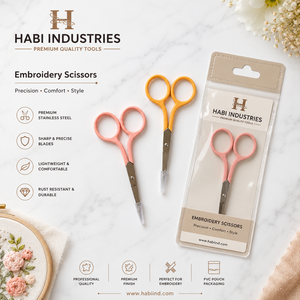 Ciseaux à broder professionnels personnalisés en PVC pour l'emballage de cartes, ciseaux à filer à lame tranchante, outils d'artisanat pour grossistes - Product Image 1