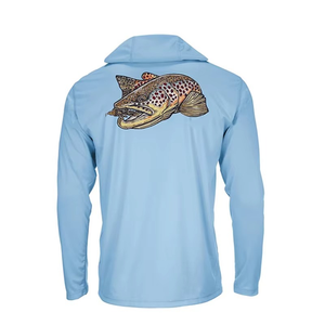 Sudadera de Pesca Ligera de Alto Rendimiento con Diseño Personalizado, Protección Solar UPF 50+, Logotipo Personalizado por Sublimación, Camiseta de Pesca de Manga Larga - Product Image 6