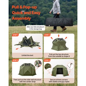 "Spherical 13-Sided 13x13ft Camping <b>Canopy</b> <b>Tent</b> with Removable Top & Carry Bag" - Product Image 5