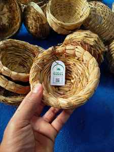 Jaula de Bambú Tejida a Mano, Ecológica, Transpirable y de Alta Calidad, para Decoración de Jardín, Apta para Todas las Estaciones, para Pájaros - Product Image 4