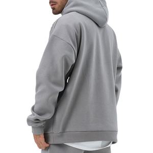 เสื้อฮู้ดดี้โอเวอร์ไซส์ผ้าฟลีซคอตตอนหนา 300GSM สำหรับทุกเพศ พิมพ์โลโก้ได้ตามต้องการ เสื้อกันหนาวแบบสวมหัว เป็นมิตรต่อสิ่งแวดล้อม แห้งเร็ว รับผลิตแบบ OEM ปรับแต่งได้ - Product Image 3