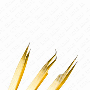 Stainless Steel Curved Eyelash Tweezers Diamond Grip Precision Volume Lash <b>Tool</b> Custom Logo Professional Extension <b>Tool</b> - Product Image 2